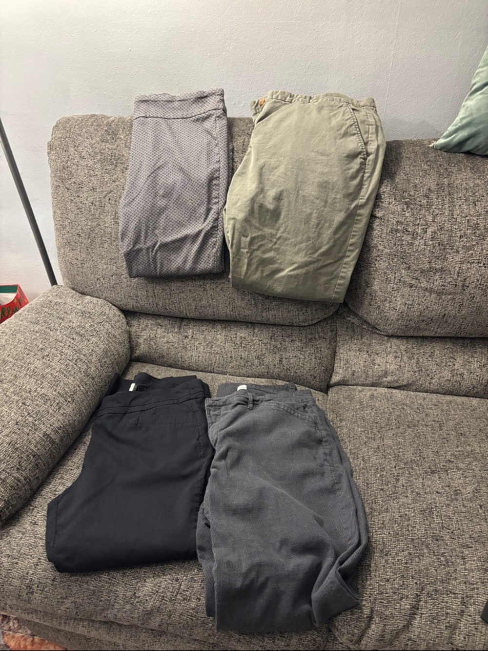 Casual Women's Trousers Pack - Black, Gray, Olive
